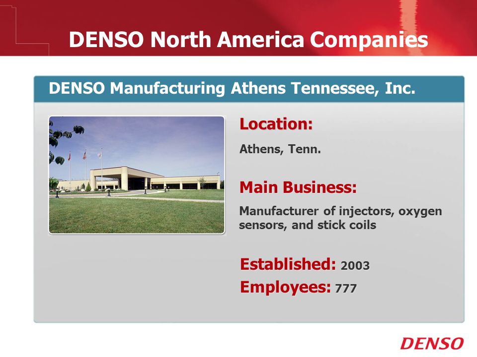 DENSO Locations -Global - ppt video online download